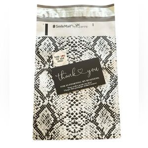 50 Animal Print 6”x9” Polymailers & 500 Thank you stickers & 50 Thank You Cards